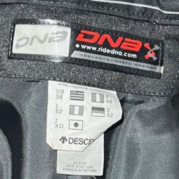 Mens DNA Black Ski Pants - Picture 3 of 7